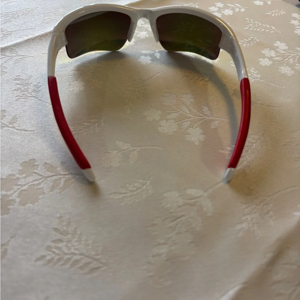 KIDS Oakley White Frame Yellow Lens Sport Sunglasses